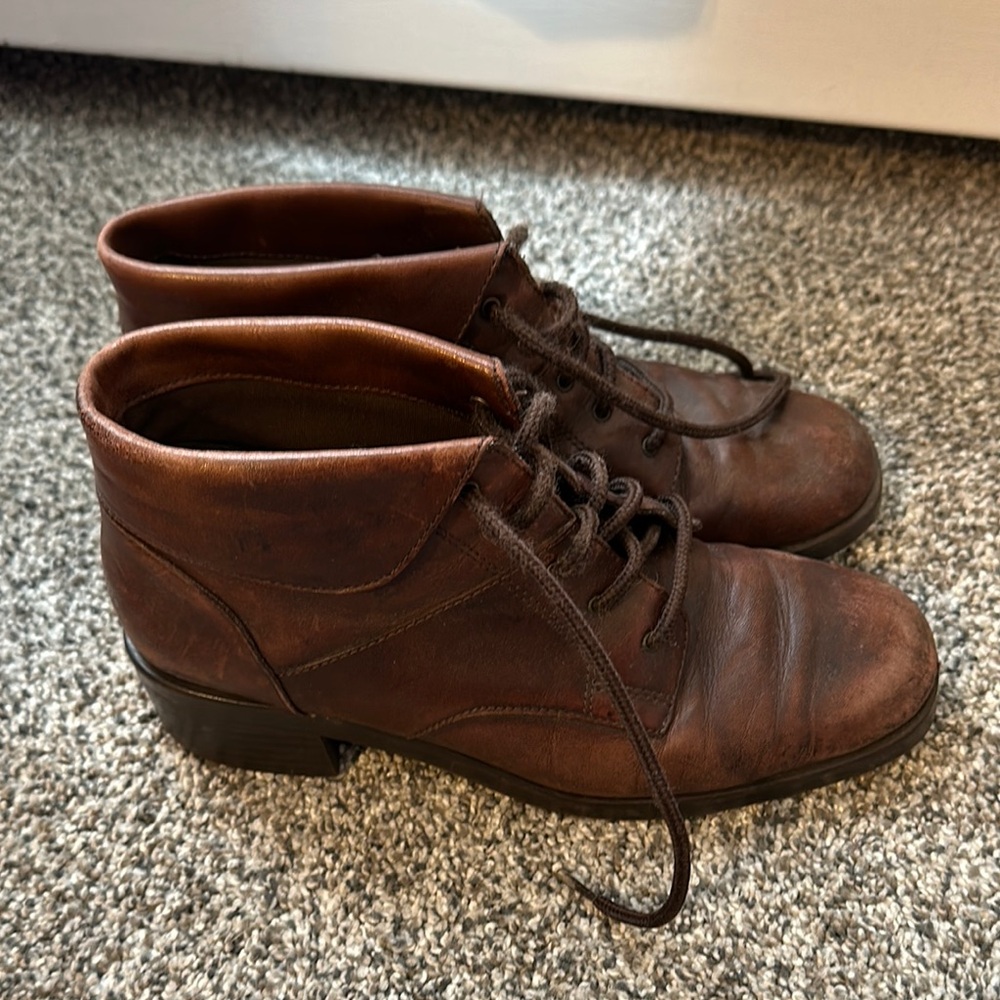 Brown booties